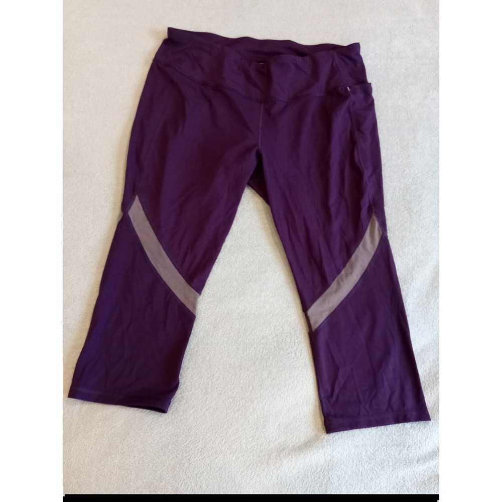 Womens Calia Carrie Underwood Leggings Yoga Pants Capri Athletic Casual Purple L